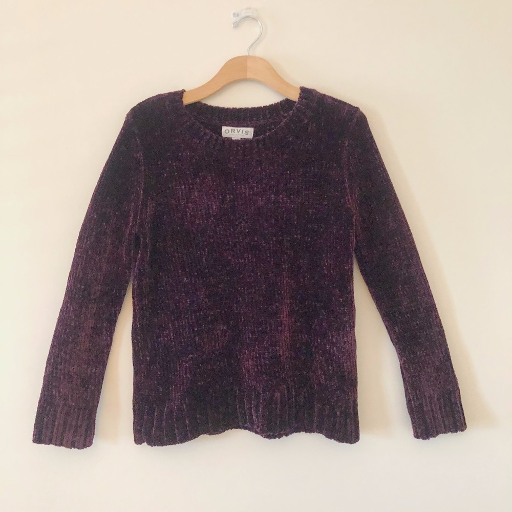 Thick, Velvet, Deep Purple Sweater